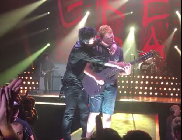 Green Day frontman Billie Joe Armstrong with Ky